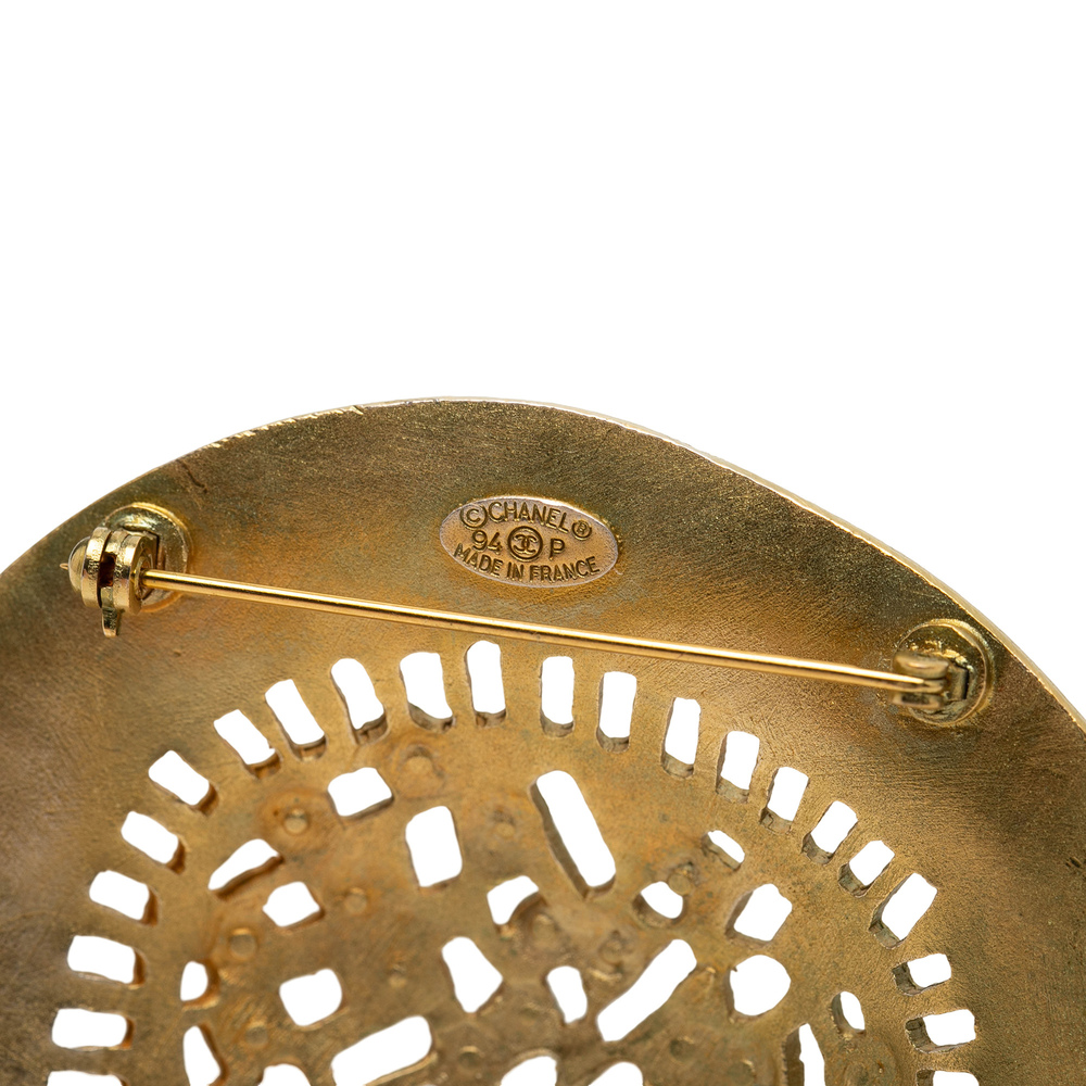 Pre-Loved Chanel Gold Plated Hat Pin Brooch - Picture 3 of 3